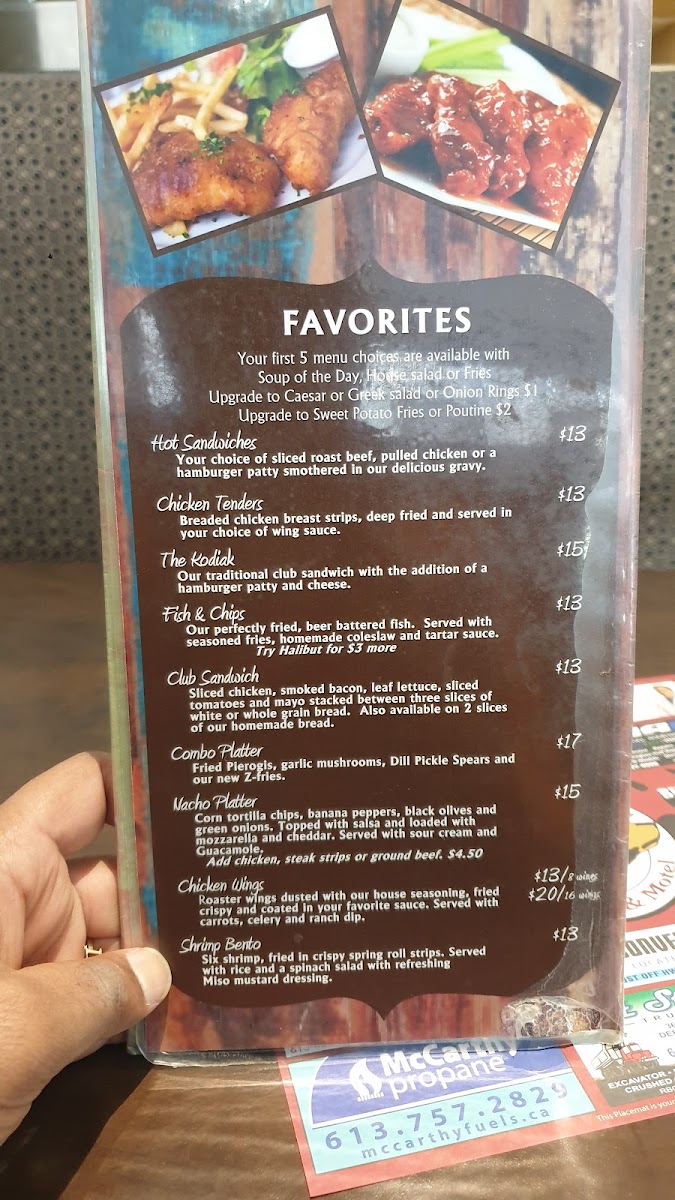 Bears Den Lounge & Motel Menu - Image 5