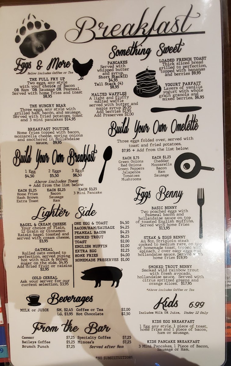 Bears Den Lounge & Motel Menu - Image 6
